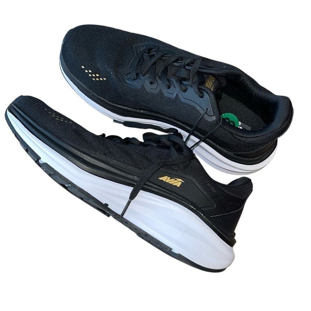 Avia Womens Avi-Move Ortholite Lace Up Athletic Running Shoes Black Size 8 NWT